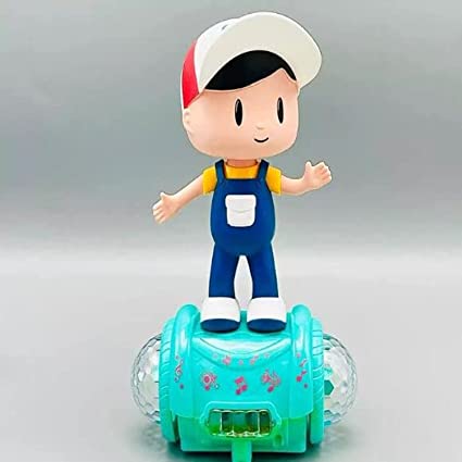 1694 Super Fashion Boy Musical Toy Battery Operated 360 Degree Rotating Musical Dancing Boy 5D Light & Sound Toy with Bump & Go Action for Kids